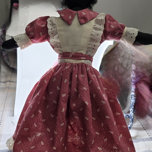 Vintage Ethnic African American Woman Handmade Rag Doll - Picture 3 of 4